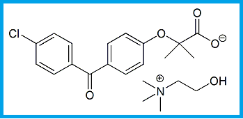 CHOLINE FENOFIBRATE / FENOFIBRIC ACID CHOLINE SALT
